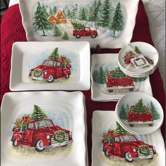 Maxcera Holiday CHRISTMAS 6” Appetizer Plates 4 - Picture 5 of 5